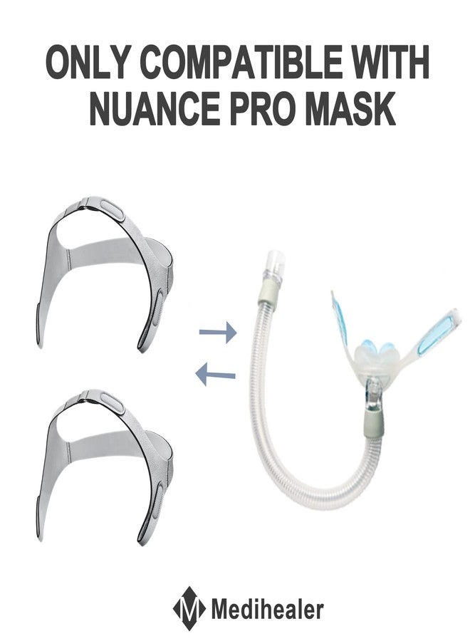Medihealer 2 Packs Replacement Headgear for Nuance Pro - Headgear Straps (2Packs) with Stronger Touch-Fasten-ers and Elasticity, CPAP Strap for Nuance Pro, Snugly Fit & Reducing Air Leaks, Medihealer Supplies. - Image 5